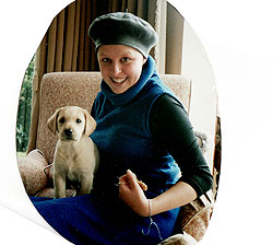 Caroline with Mobi, 2000