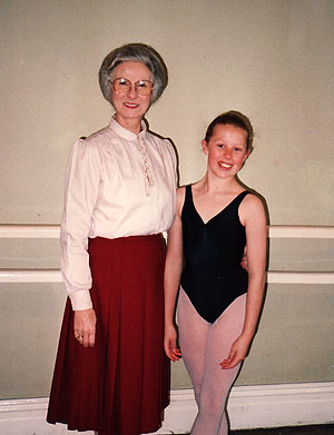 Caroline and Miss Joan Irvine, 1991. 