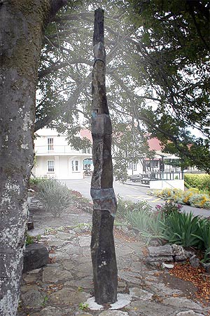 Caroline's memorial sculpture. 